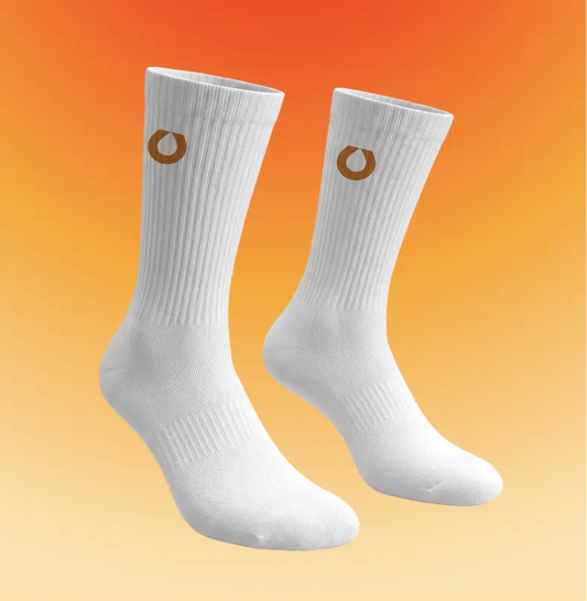 Meia Poliamida Branca - Lançamento Laranja | 38-43
